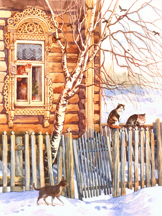 Гифка грачи прилетели