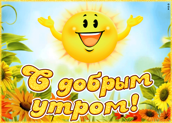 Прикольная гифка с добрым летним утром!