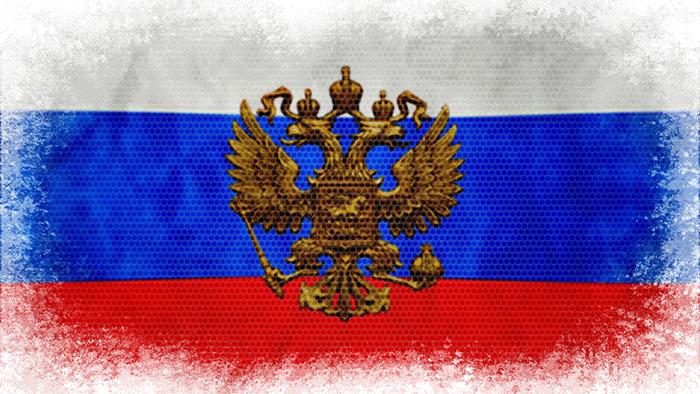 Гифка флаг и герб РФ