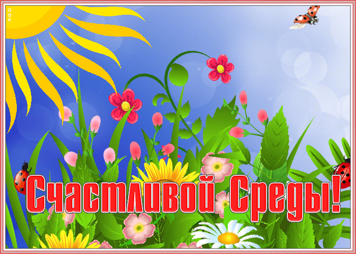 Открытка с пожеланиями солнечной среды Открытка с пожеланиями солнечной среды