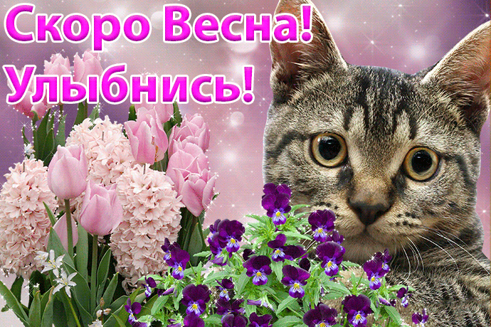 Анимационные картинки скоро весна
