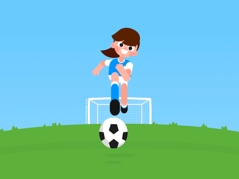Football Girls, Football Team. Футбол анимация, Анимированный футболист Football Girls, Football Team. Футбол анимация, Анимированный футболист