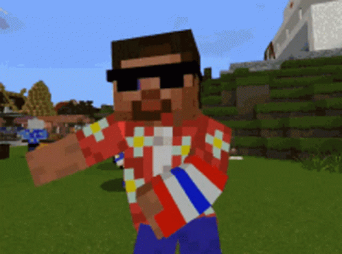 Fortnite Vs Minecraft Floss GIF