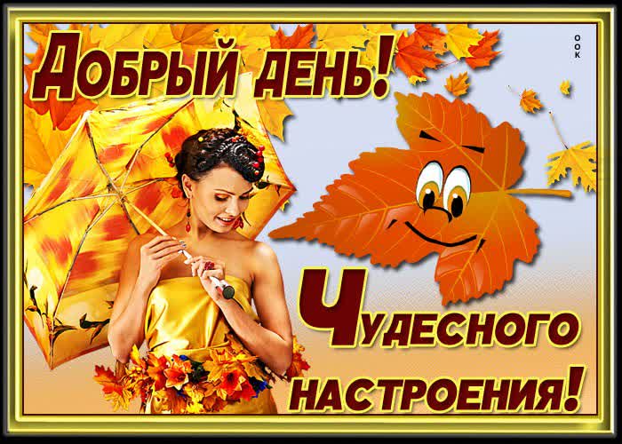 Доброго осеннего дня, прикольная картинка!