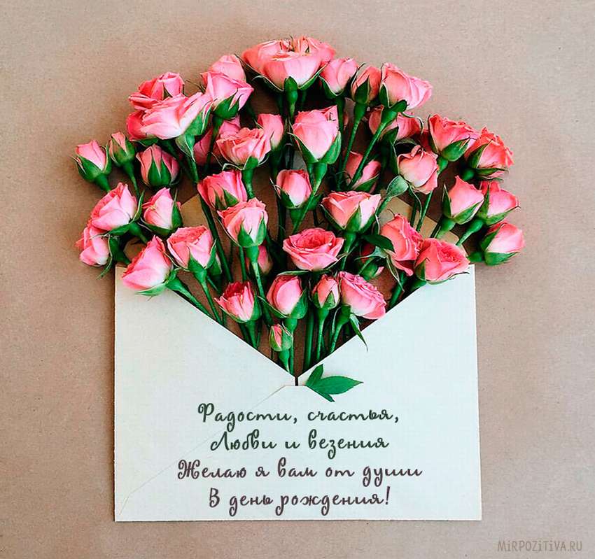 Стильное поздравление с днем рождения