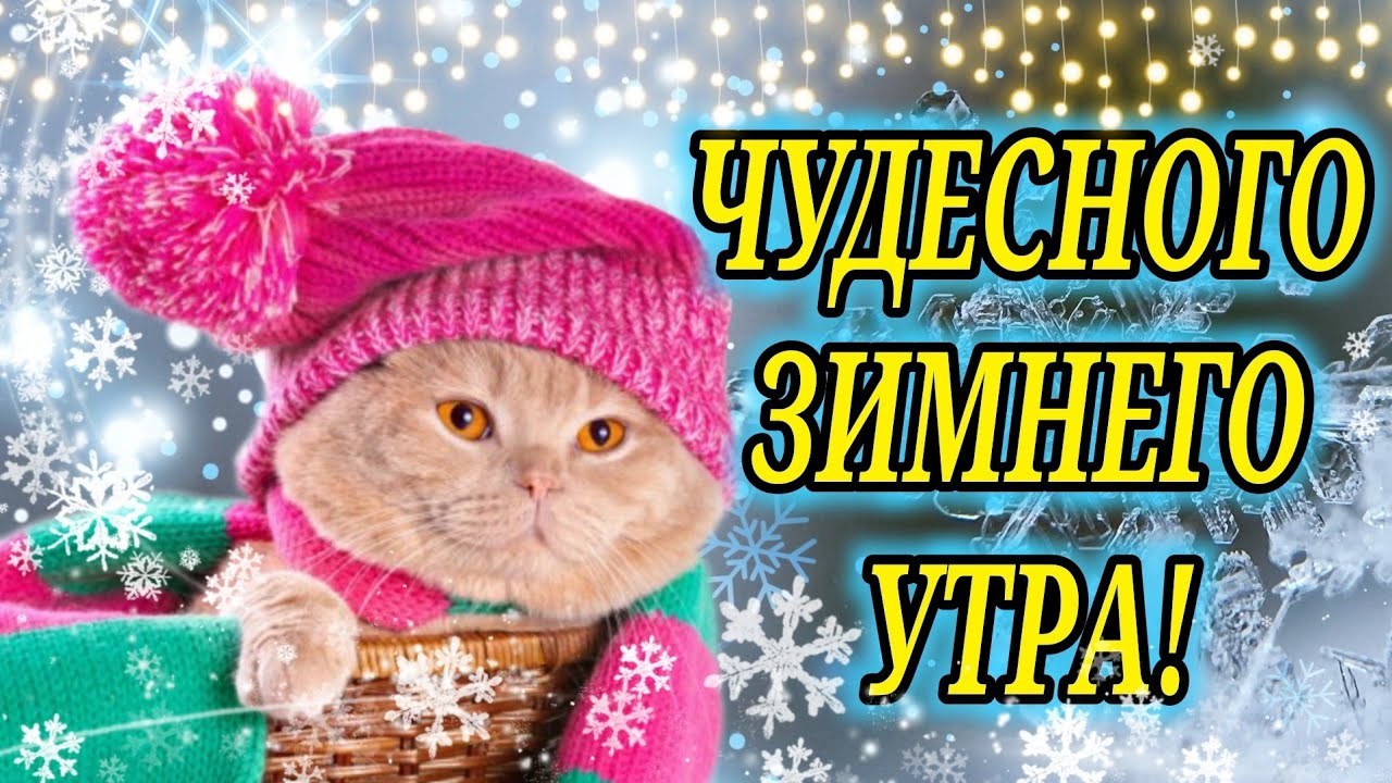 Пожелания с добрым зимним утром женщине