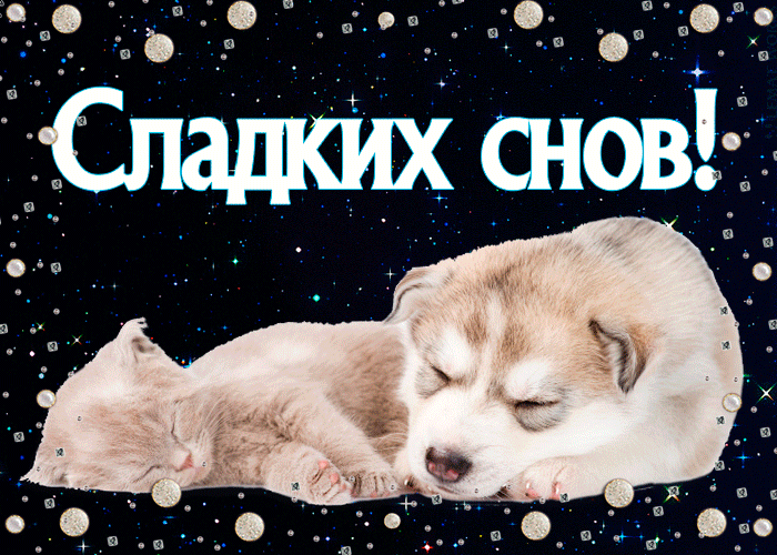 Мерцающая gif картинка Спи спокойно, желаю тебе сладких снов Мерцающая gif картинка Спи спокойно, желаю тебе сладких снов