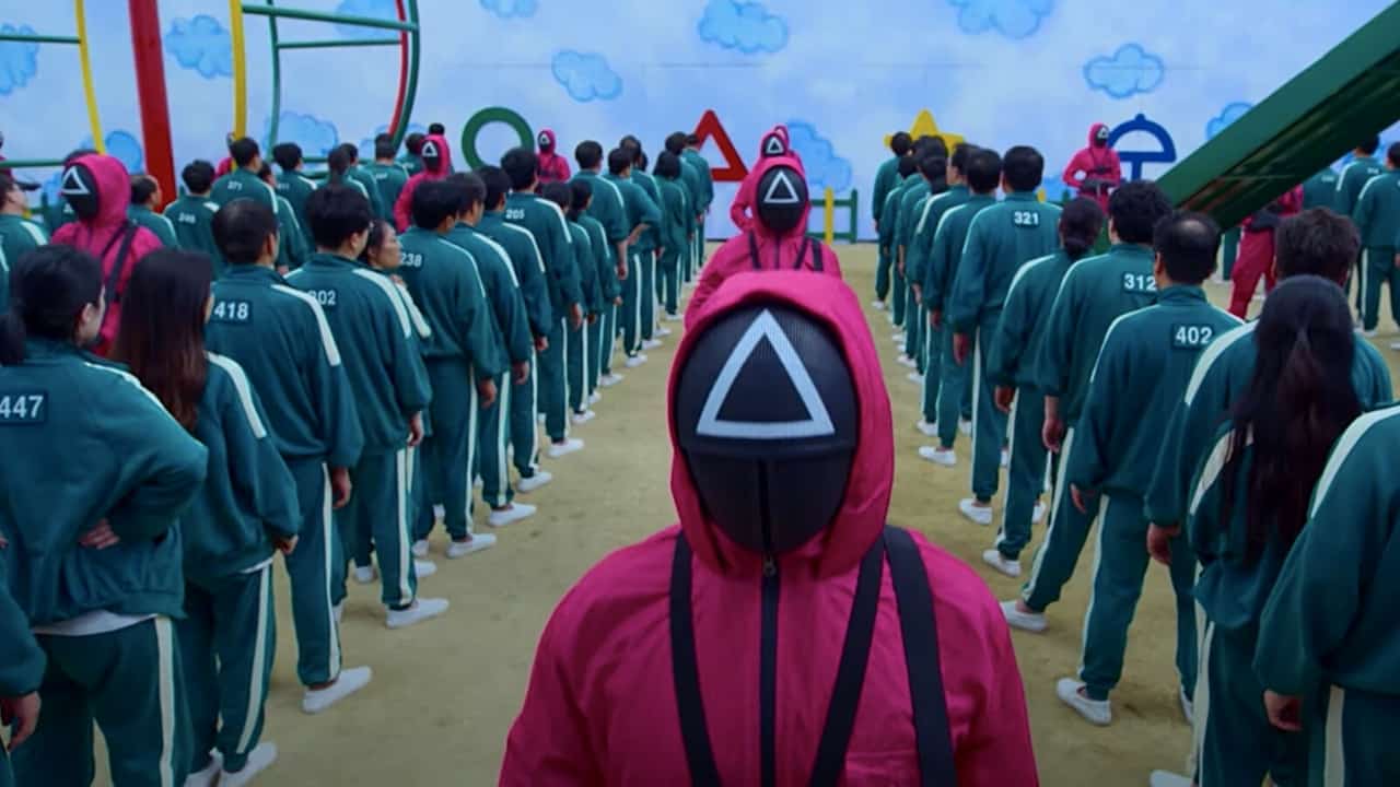 Игра в кальмара дорама 2021 Игра в кальмара кадры из сериала