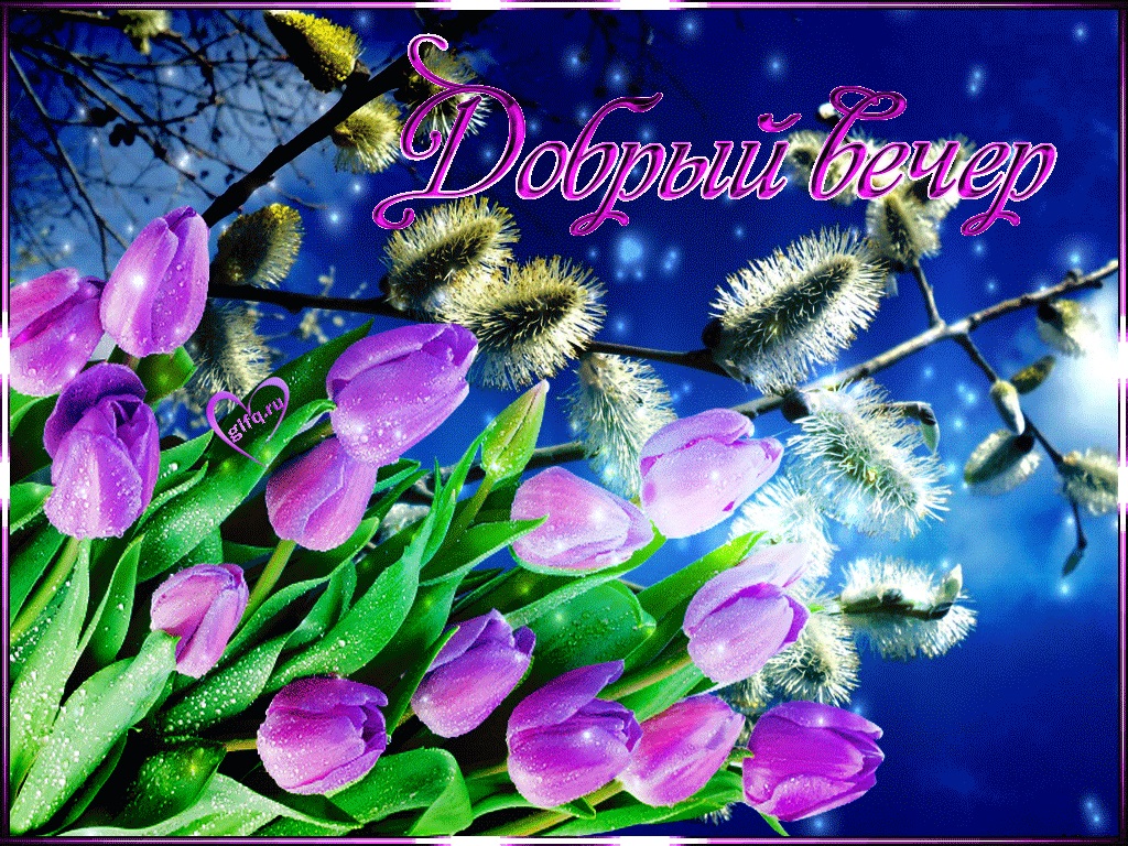 Красивая картинка волшебного весеннего вечера.