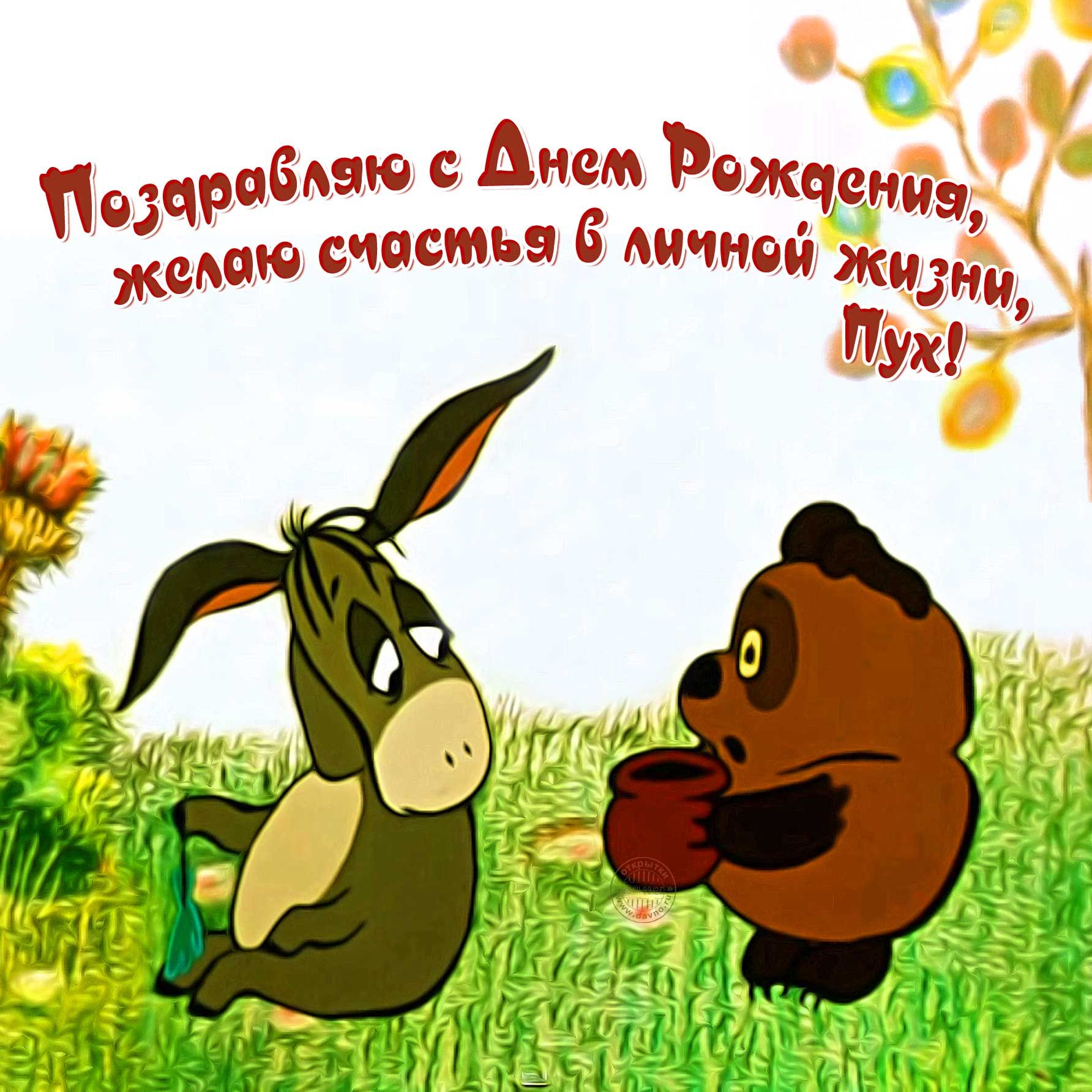 Поздравляю с днём рождения, желаю счастья в личной жизни, Пух!