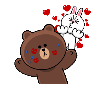  Стикеры line Cony and Brown