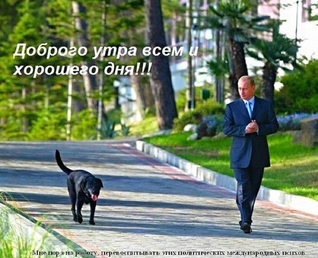 С добрым утром Родина! Путин желает доброго утра, Доброе утро от президента.
