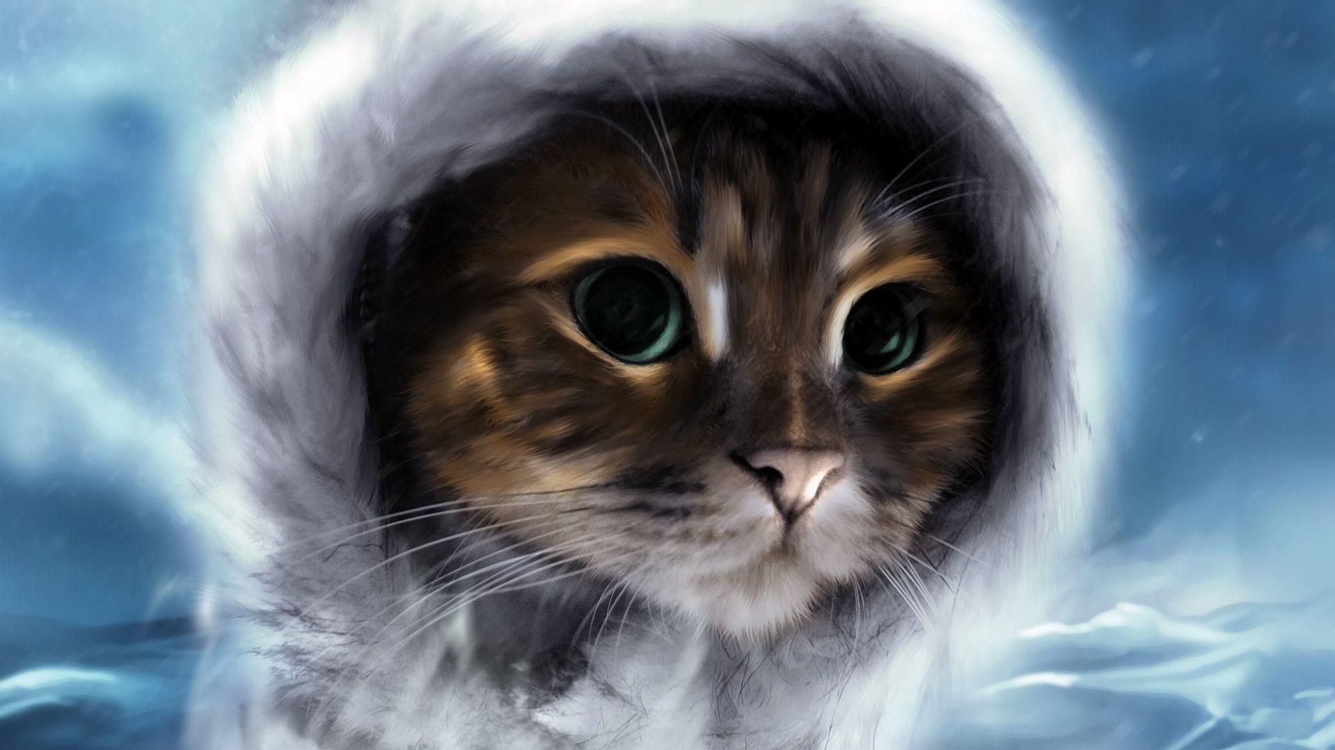 Фэнтези кошки, Котики арт.