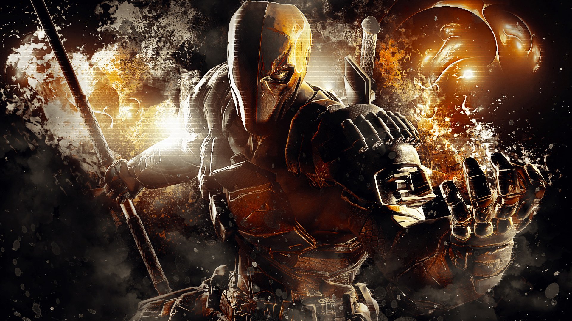 Дефстроук мортал комбат, Batman Arkham Origins Deathstroke.