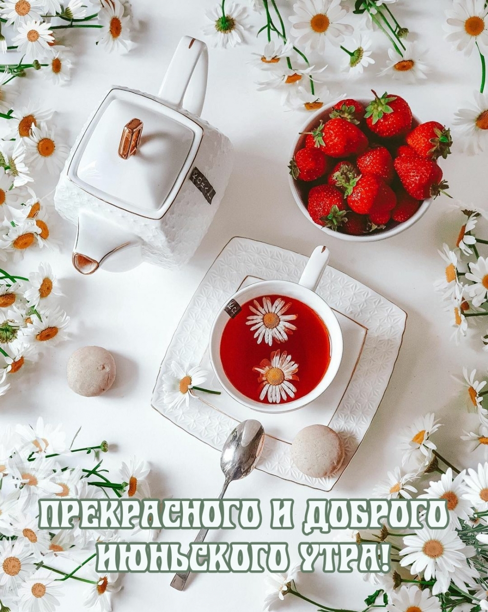 Доброе летнее утро картинки с надписями.