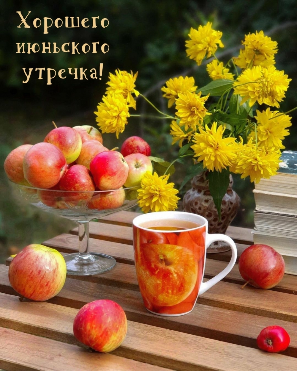 Открытки с добрым июньским утром.