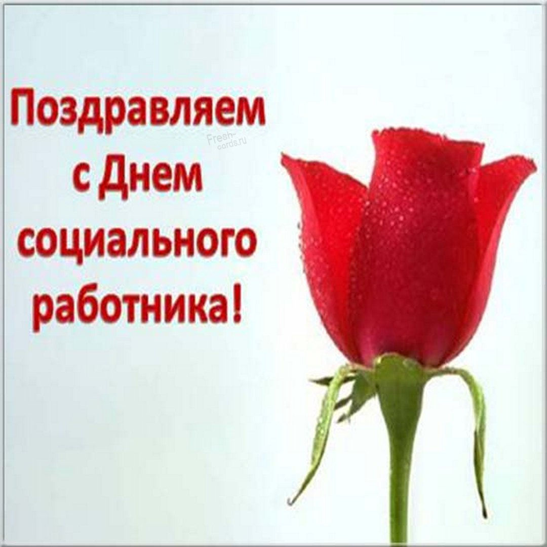 Картинка на День социального работника со стихами.