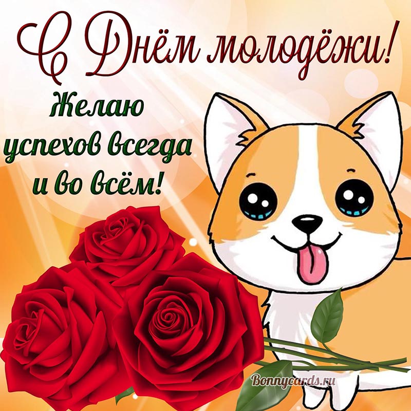 С Днём молодёжи, желаю успехов всегда и во всём. С Днём молодёжи, желаю успехов всегда и во всём.