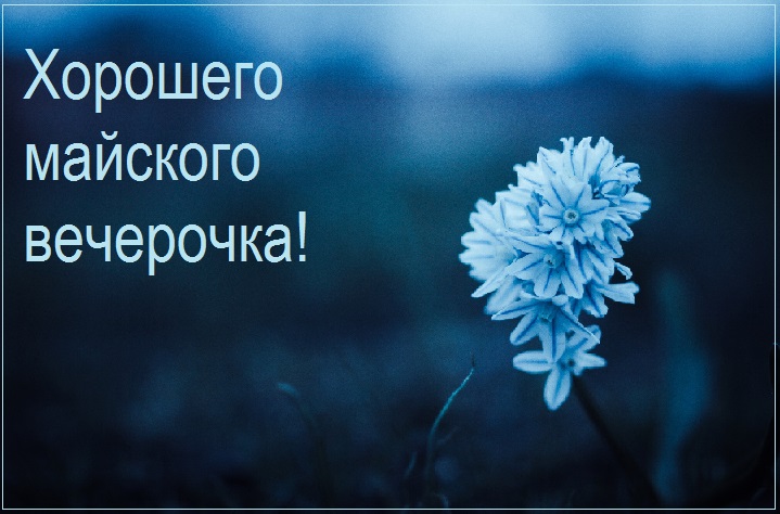 Доброго майского вечера Доброго майского вечера
