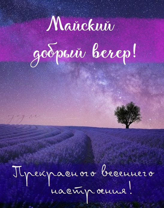Отличного майского вечера Отличного майского вечера