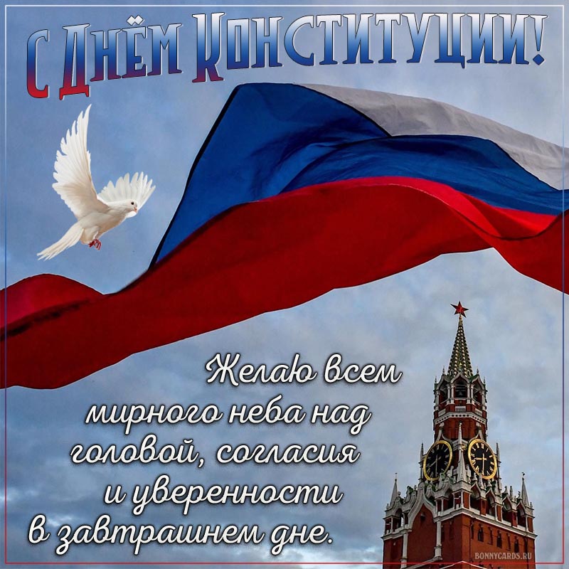 С Днём Конституции, желаю мирного неба над головой.