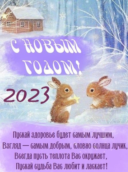 Поздравления с Новым годом Кролика 2023. Поздравления с Новым годом Кролика 2023.