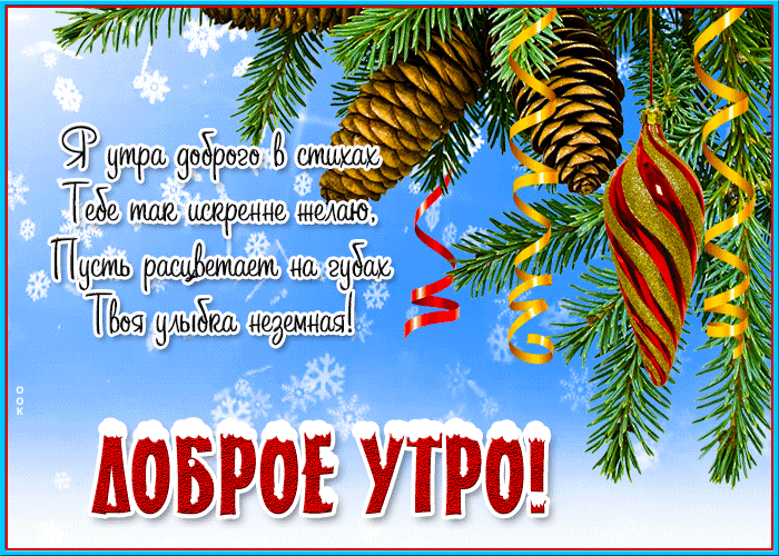 Открытки мужчине с добрым утром зимние. 