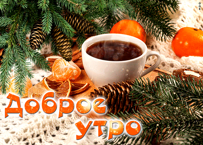 Чудесного зимнего утра! Красивые гифки с добрым зимним утром скачать бесплатно.