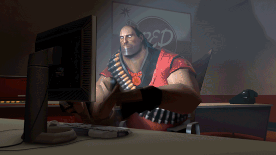 Смешная гифка Когда нашел аньюжалку в первый раз / Team Fortress 2 :: Team Fortress.