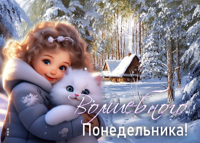 Чудесная и сердечная анимационная открытка Волшебного понедельника