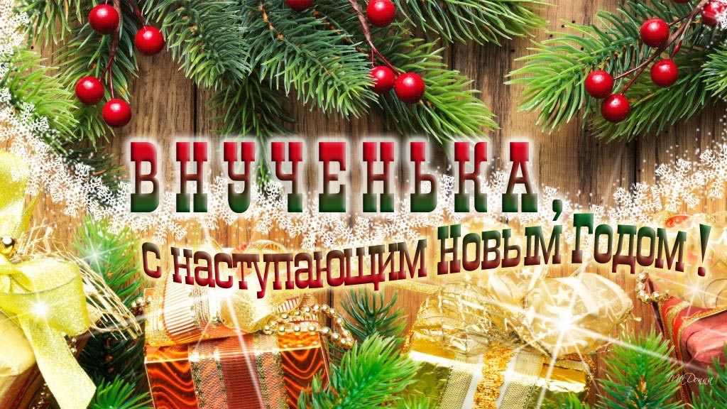 Внученька, с наступающим Новым Годом!