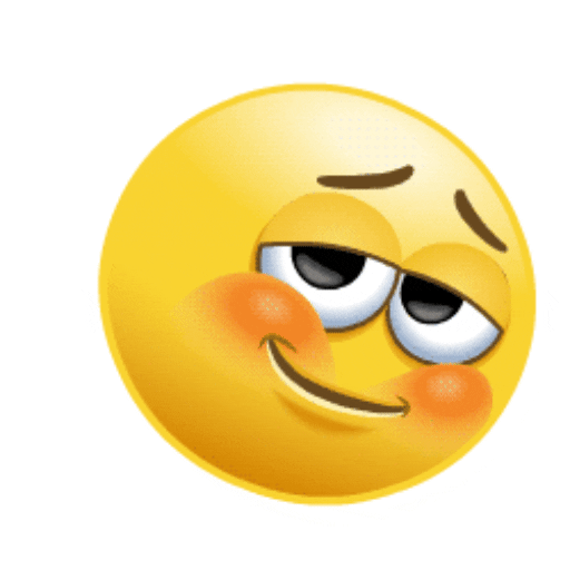 Gif картинка милый Стикер - смайл.