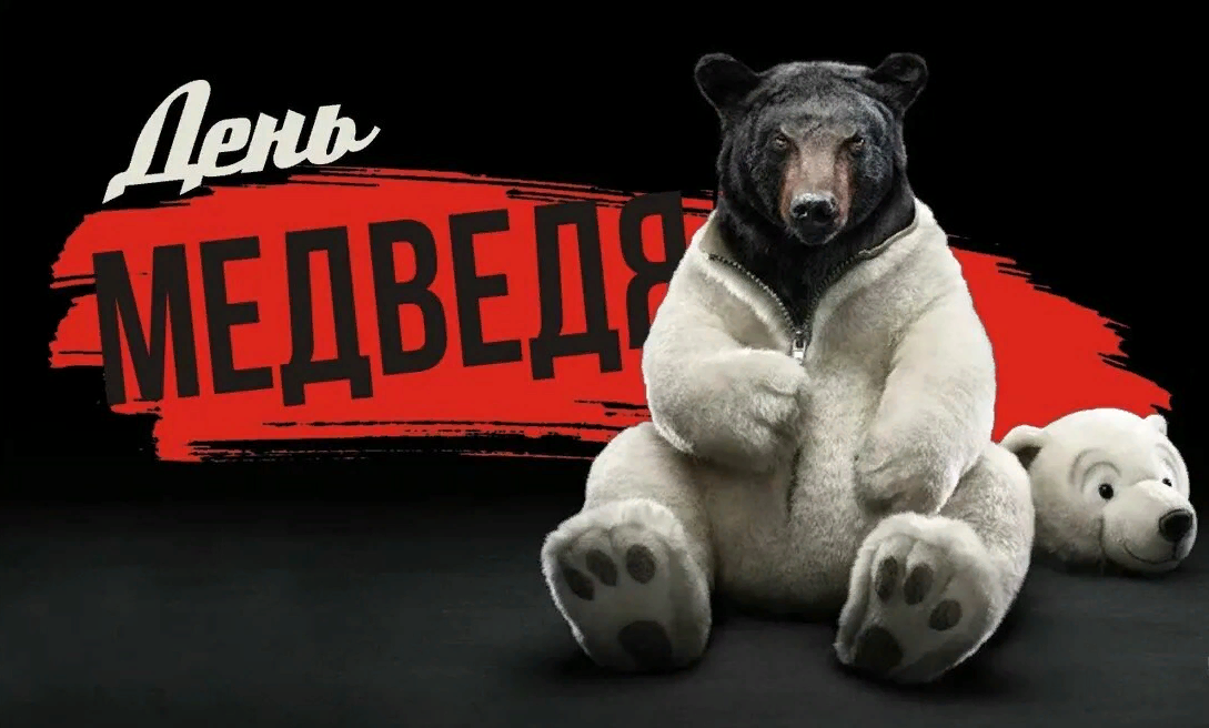 Юмористические Открытки с днём медведя 13 декабря.
