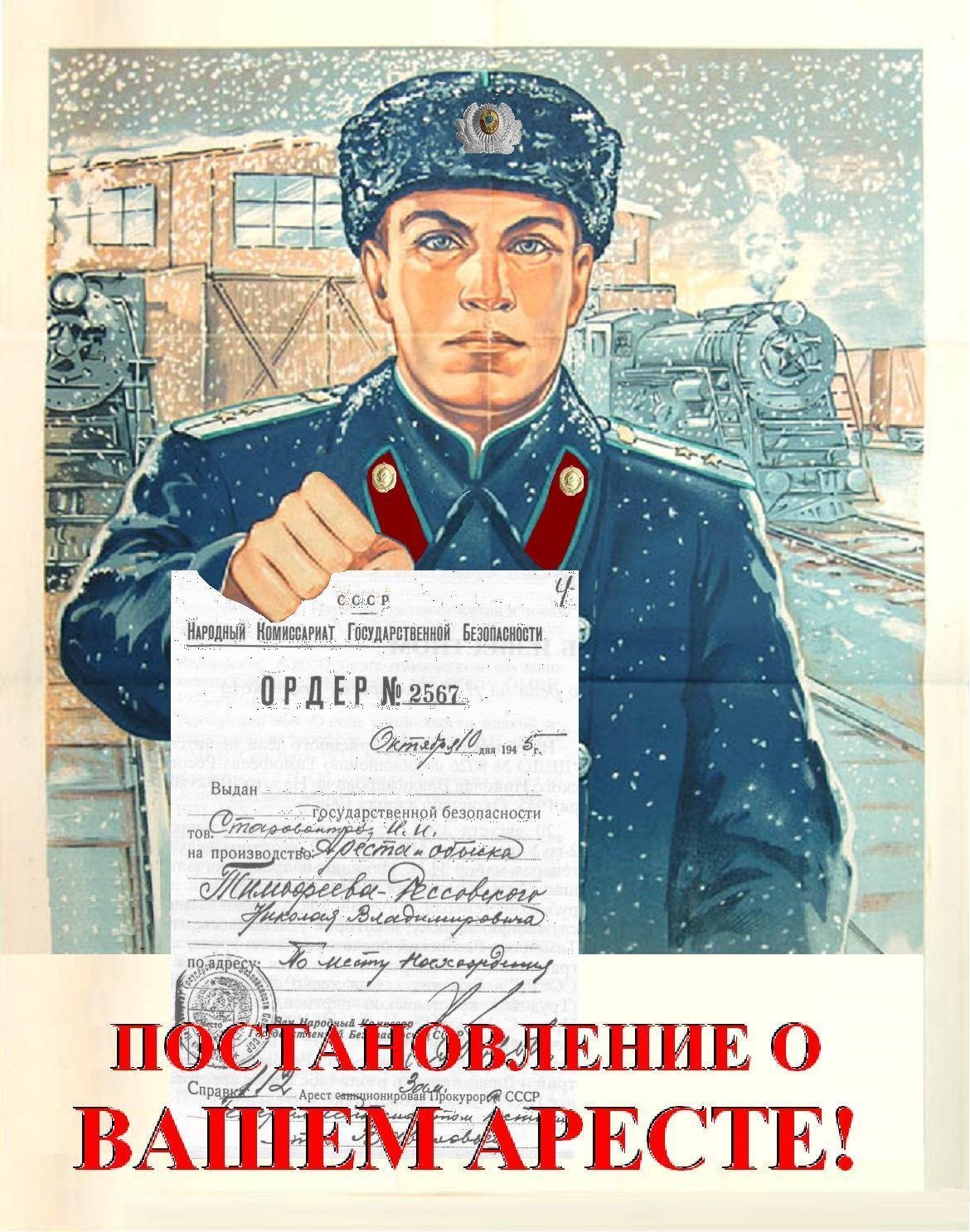 Картинка с приколом, смешная с надписью : "Постановление о вашем Аресте".