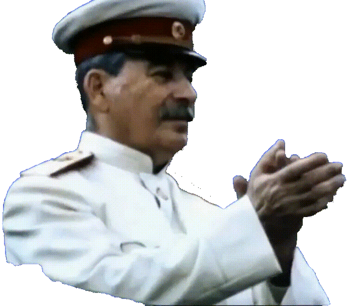 Анимация Сталин аплодирует на прозрачном фоне. Анимация Сталин аплодирует на прозрачном фоне.