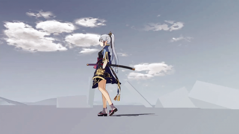 Гифка Ayaka (Genshin Impact).