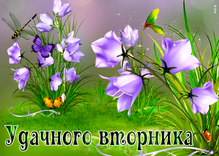 Летняя gif Отличная открытка со стихом Легкого вторника! Летняя gif Отличная открытка со стихом Легкого вторника!