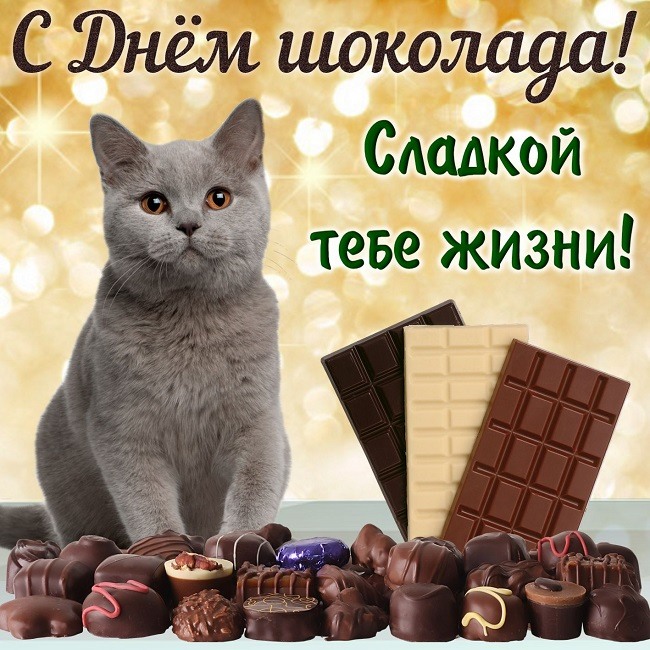 Прикольные открытки на всемирный день шоколада (11 июля) - бесплатно