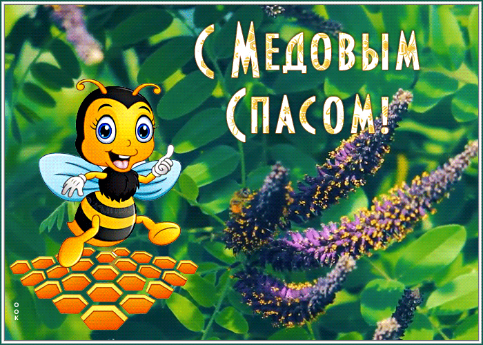 Летние гифки с медовым спасом с текстом. Летние гифки с медовым спасом с текстом.
