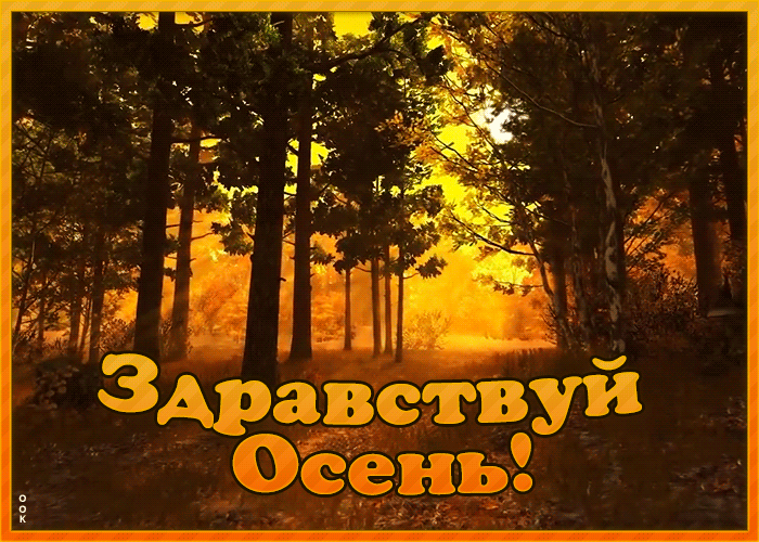 Красивая Открытка про осень с надписью Красивая Открытка про осень с надписью