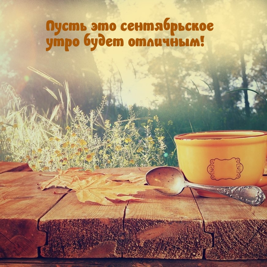 С добрым утром картинки сентября. С добрым утром картинки сентября.