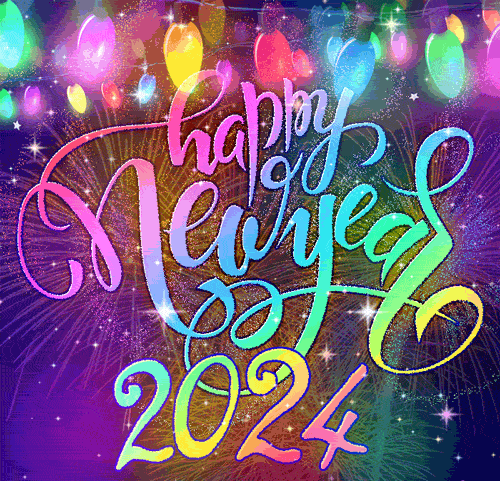 Happy New Year Screensaver 2024. 