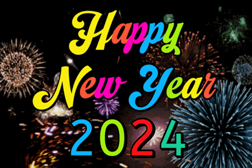 Happy New Year 2024 GIF Images.