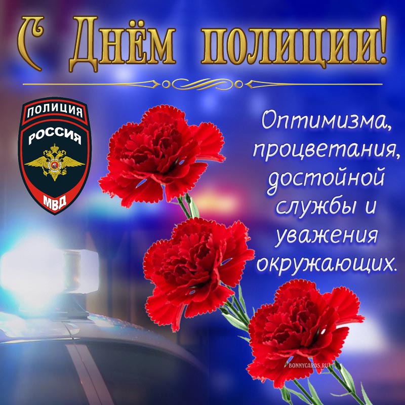 С Днём полиции, оптимизма, процветания, уважения