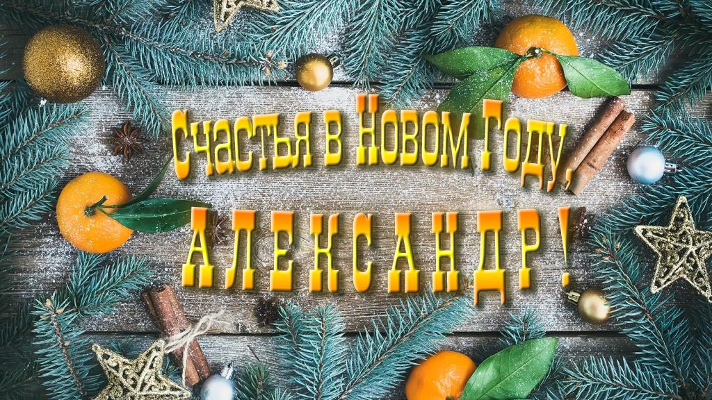 Желаю счастья в Новом году, Александр!