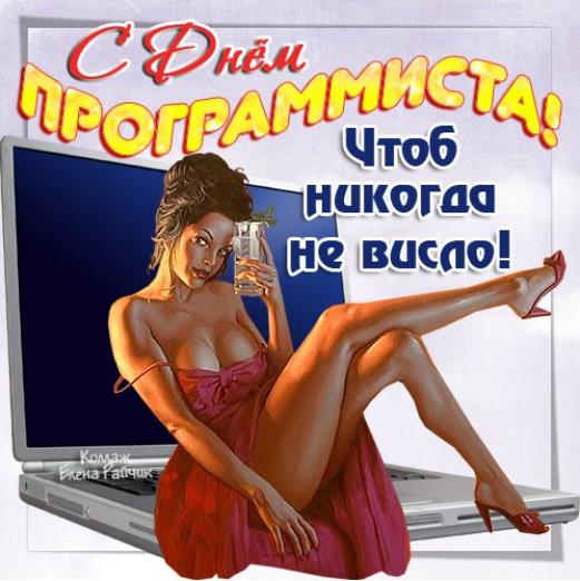 Сексуальная картинка с эффектной девушкой ко дню программиста, чтобы никогда не висло.