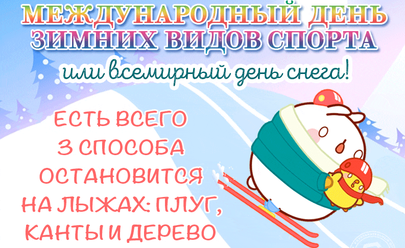 Международный день зимних видов спорта или всемирный день снега!