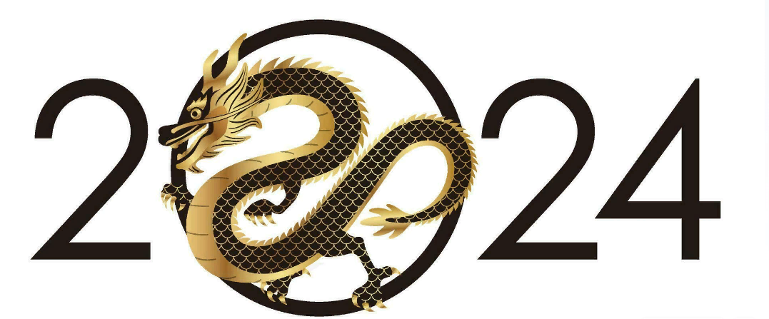 New year Dragon Print colorful
