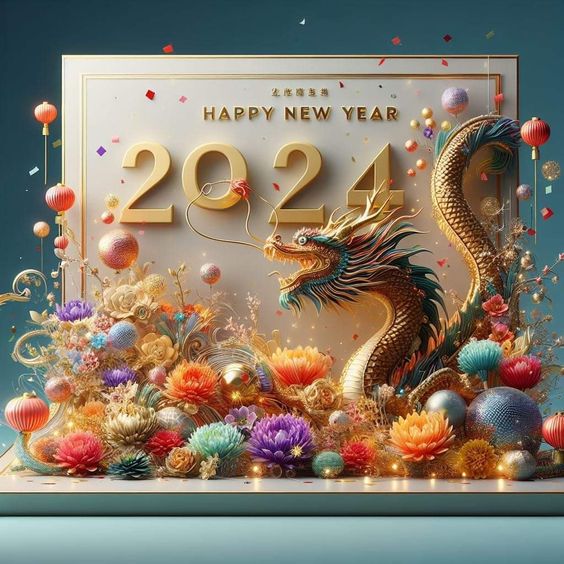 Китайский новый год 2024 символ.