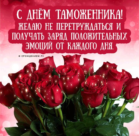 С днём Таможенника! Желаю не перетруждаться и получать заряд положительных эмоций от каждого дня. С днём Таможенника! Желаю не перетруждаться и получать заряд положительных эмоций от каждого дня.